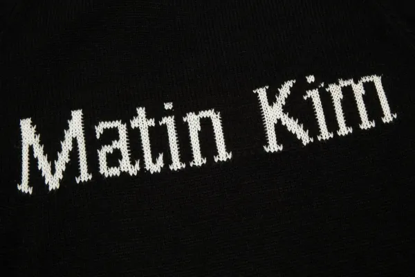 Matin Kim Logo Knit Turtleneck Sweater Gray - 12