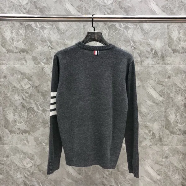 Thom Browne 4-Bar Stripe Navy Wool Sweater - 21