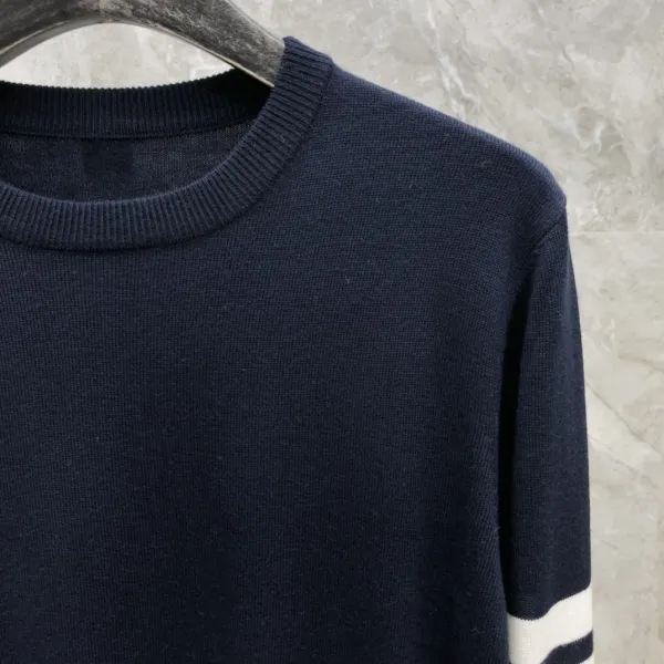 Thom Browne 4-Bar Stripe Navy Wool Sweater - 24