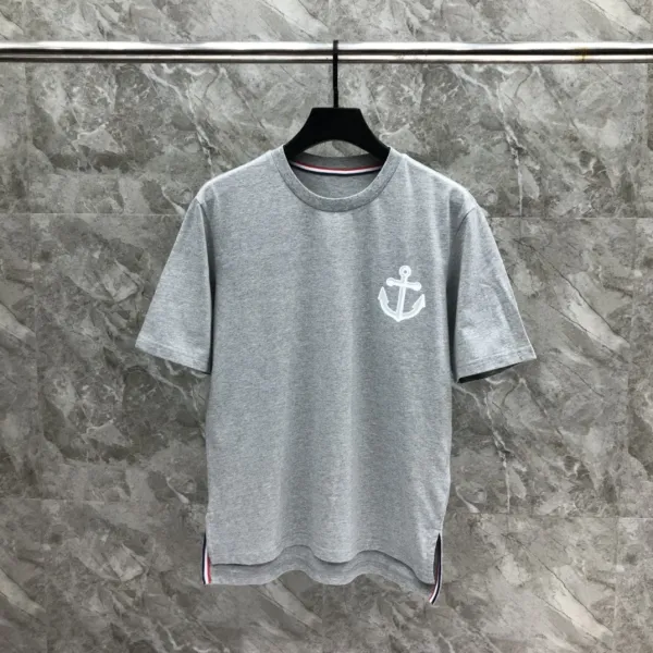 Thom Browne Anchor Embroidered Navy T-Shirt - 28