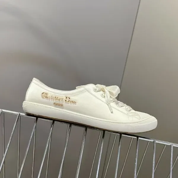 Dior B23 Low-Top Suede Silver Sneakers - 9