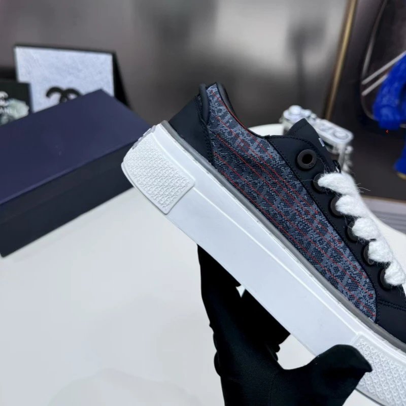 Off-White x Nike Dunk Low Brown and Blue Chunky Sneakers - 10