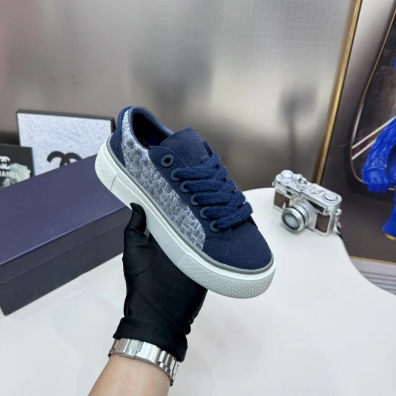 Off-White x Nike Dunk Low Brown and Blue Chunky Sneakers - 14