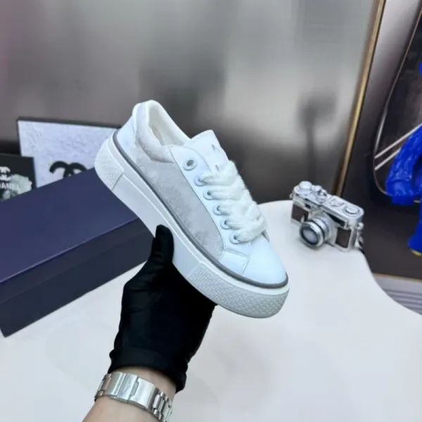 Off-White x Nike Dunk Low Brown and Blue Chunky Sneakers - 15