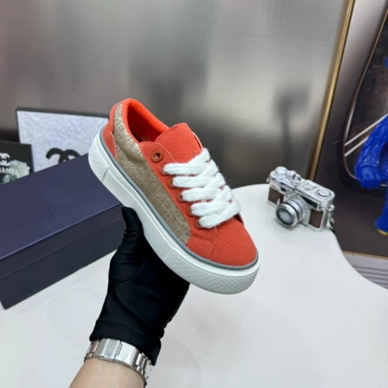 Off-White x Nike Dunk Low Brown and Blue Chunky Sneakers - 17