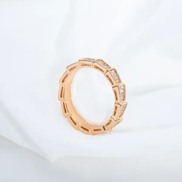 Bulgari Serpenti Viper Ring Silver and Gold Tone with Black Onyx and Diamonds - 8