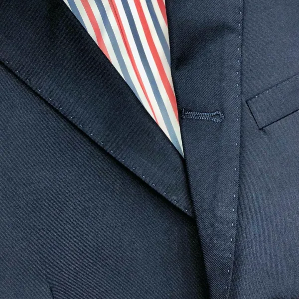 Thom Browne Classic Four-Bar Stripe Navy Blazer - 16