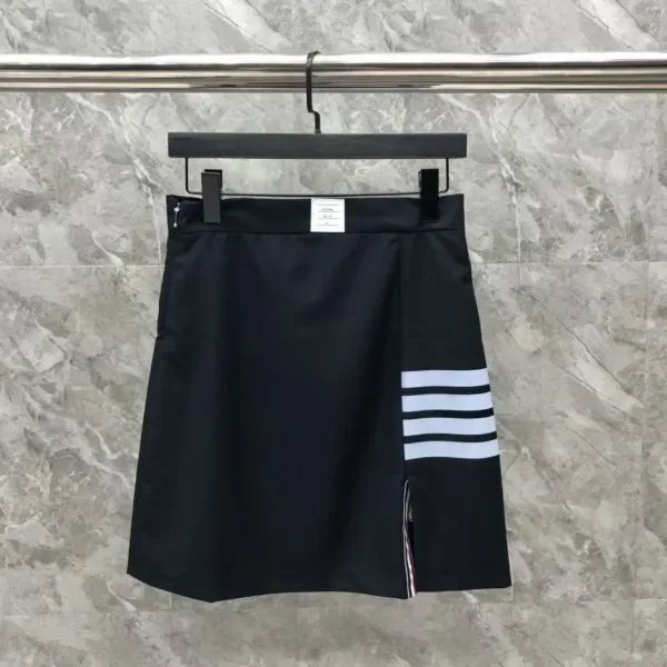 Thom Browne Pleated Tennis Skirt Pink Grid - 22