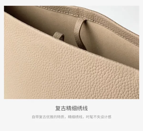 Minimalist Suede Hobo Bag in Cognac - 23