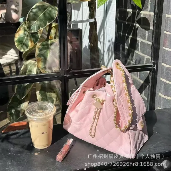 Chanel-inspired Quilted Bucket Bag in Multiple Colors - 7
