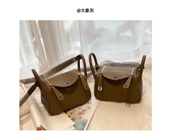 Hermès Lindy Bag Black Togo Leather Shoulder Bag - 47