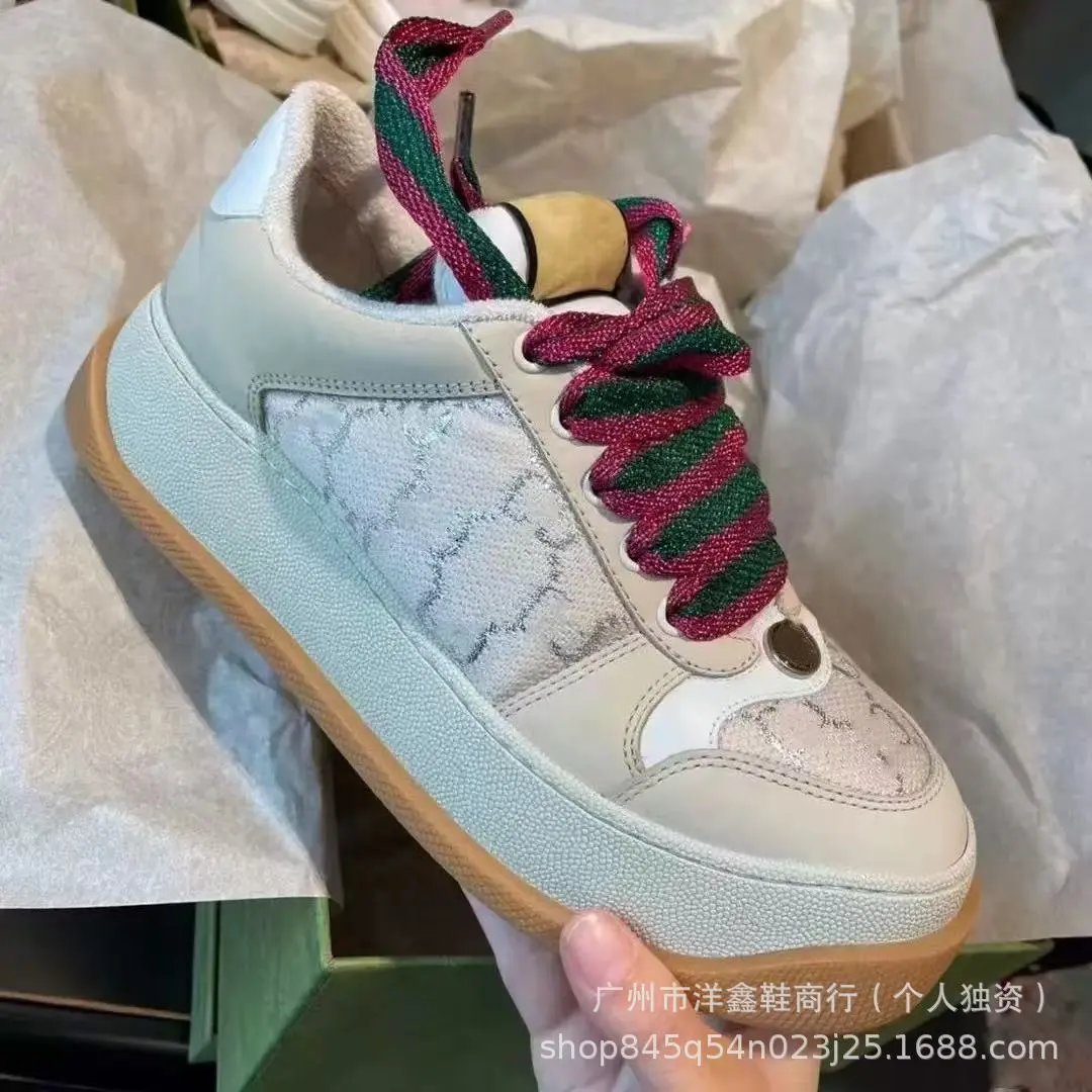 Gucci Rhyton Sneakers Black Red Striped Velcro Chunky Sneakers - 13