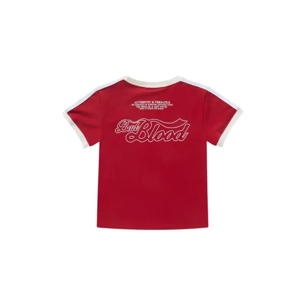 Saint Tears Blood Logo Ringer Tee Red - 13