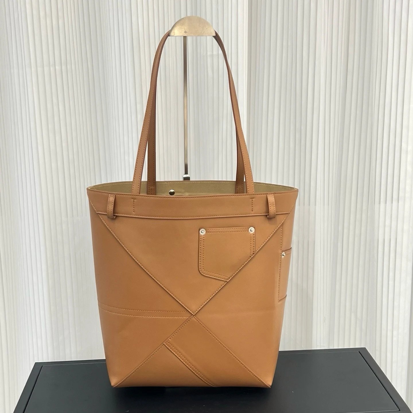 Loewe Puzzle Tote Black Leather Tote Bag - 16