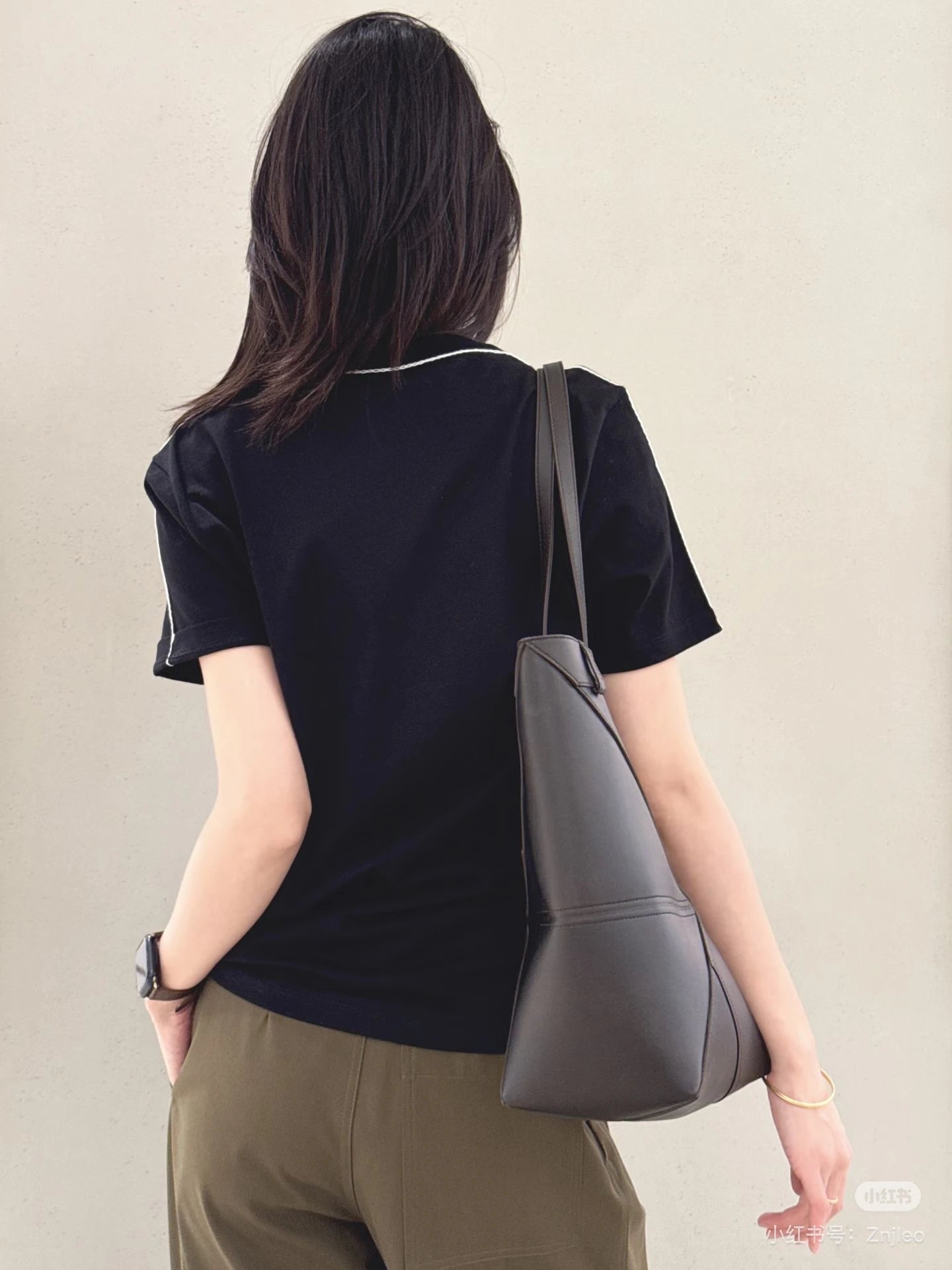 Loewe Puzzle Tote Black Leather Tote Bag - 5