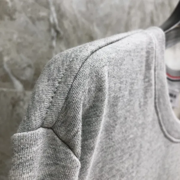 Thom Browne Classic Four-Bar Stripe Gray Sweatshirt - 10