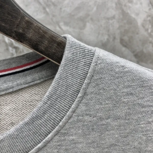 Thom Browne Classic Four-Bar Stripe Gray Sweatshirt - 13
