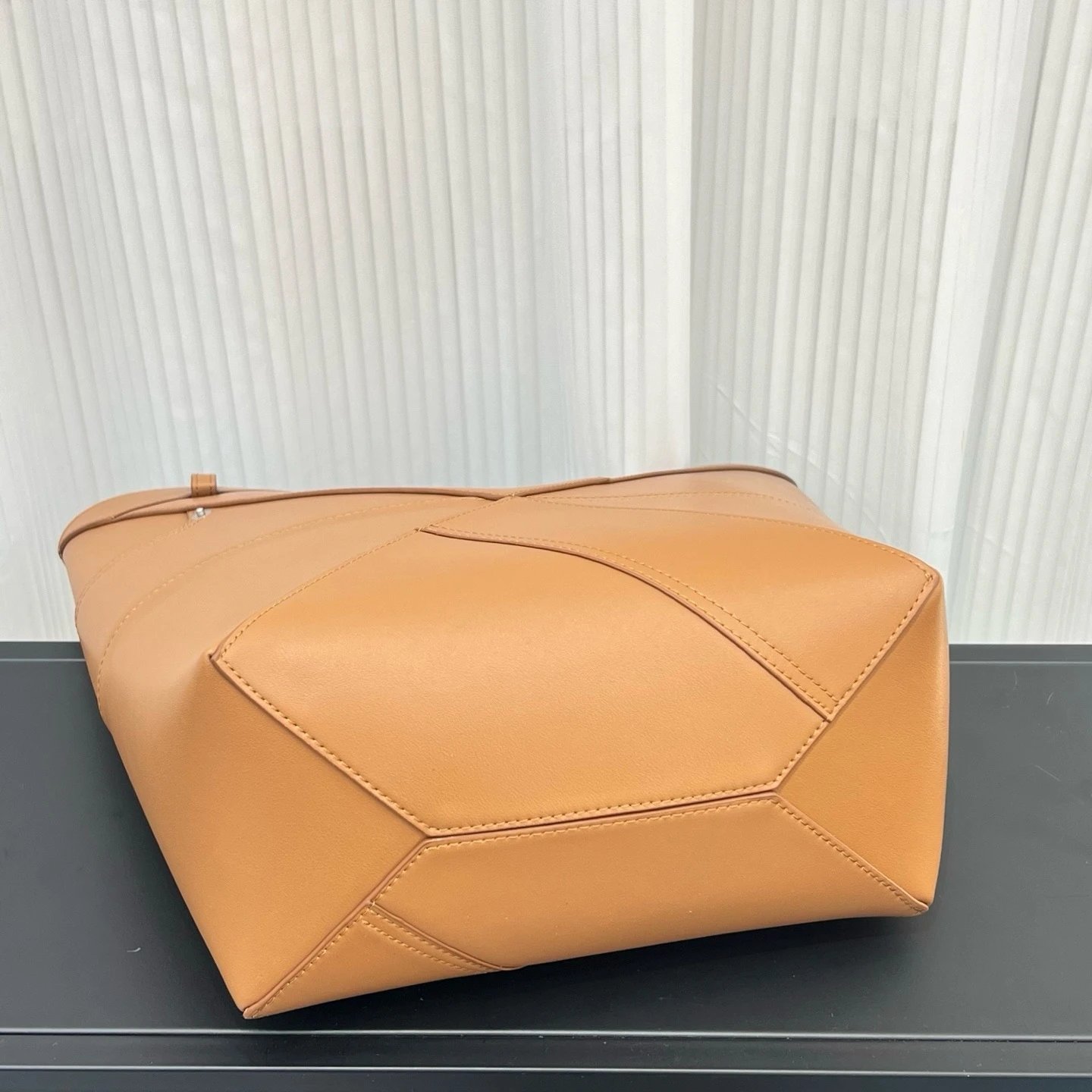 Loewe Puzzle Tote Black Leather Tote Bag - 19