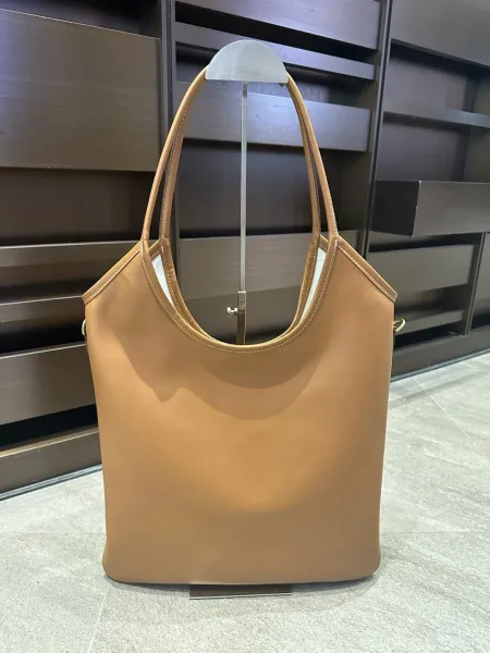 Miu Miu Logo-Embossed Distressed Brown Tote Bag - 29