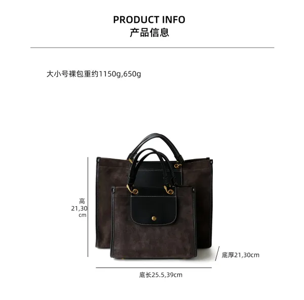Longchamp Le Pliage Xtra Suede Tote Bag Charcoal Gray Handbag - 6
