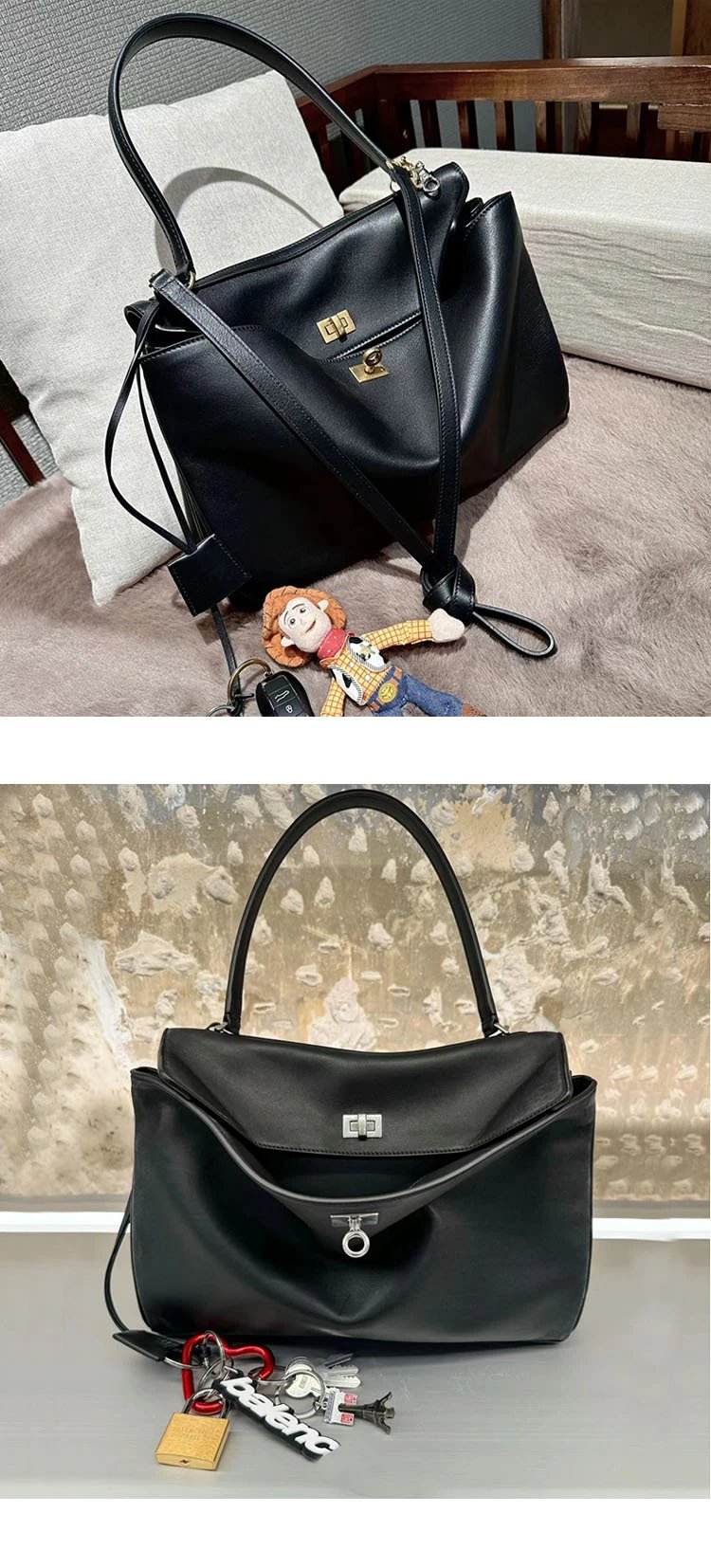 Dior Saddle Bag Black Leather Handbag - 8