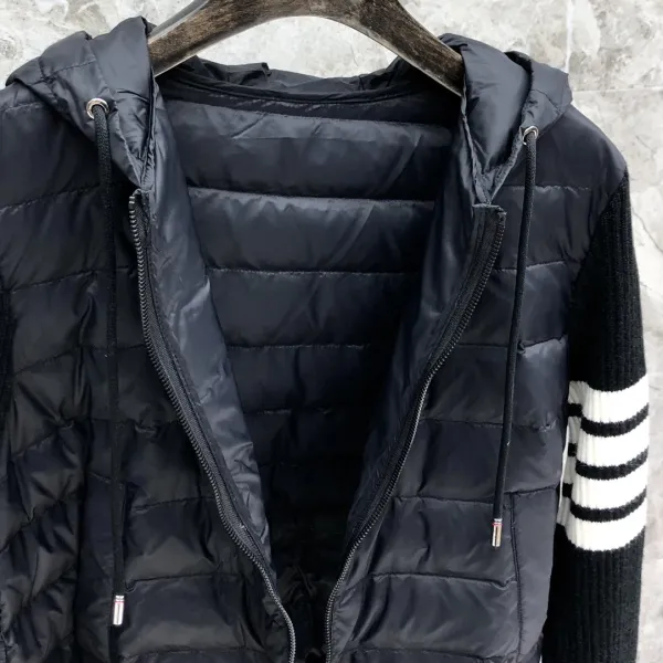 Thom Browne 4-Bar Stripe Hooded Down Vest Gray - 13