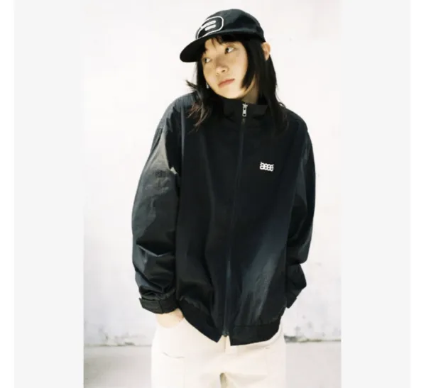 aeae Windbreaker Jacket Army Green Outerwear - 11