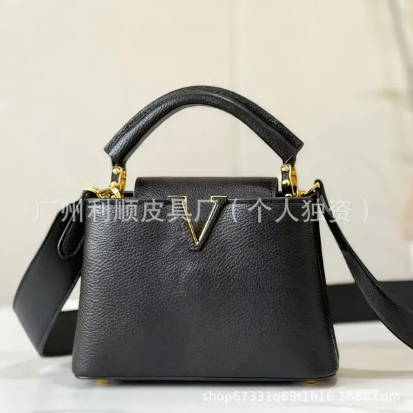 Valentino Garavani VLogo Small Top Handle Bag Black Handbag - 4