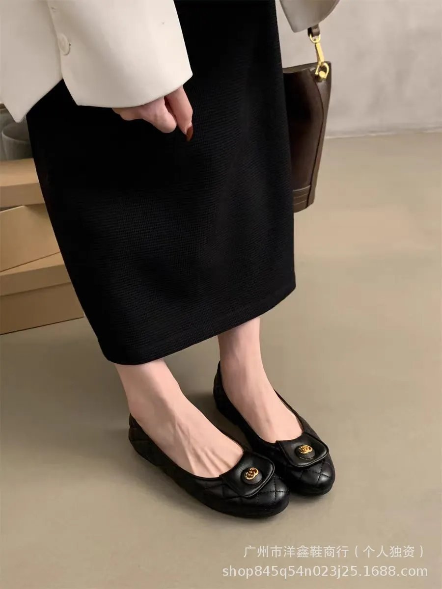 Chanel Quilted Loafers Black Leather Shoes - 8