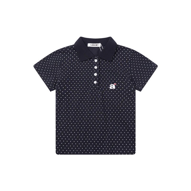 Aeae Polka Dot Gray Polo Shirt - 39