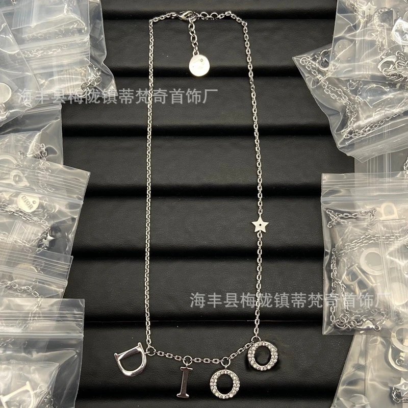Dior J'Adior Ribbon Necklace Gold Black - 6
