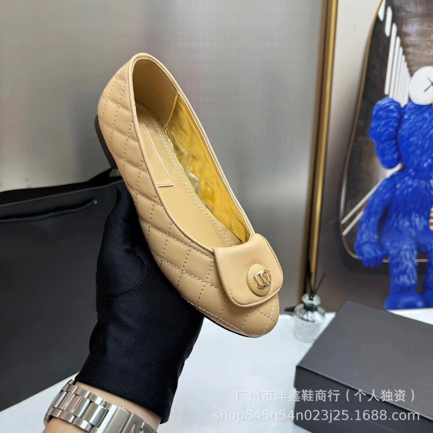 Chanel Quilted Loafers Black Leather Shoes - 23