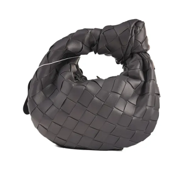 Bottega Veneta The Pouch Black Woven Leather Hobo Bag - 18