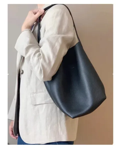 Minimalist Suede Hobo Bag in Cognac - 8