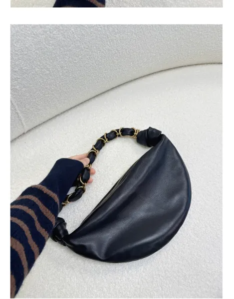 Saint Tears Knotted Chain Saddle Bag Black - 14