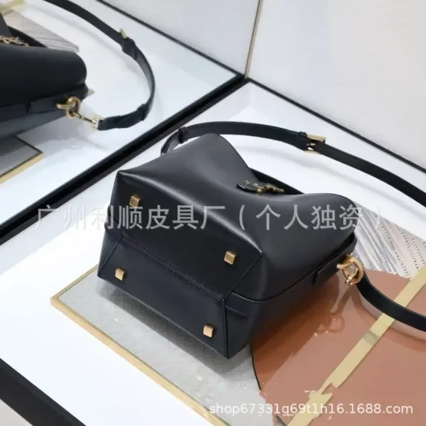 Saint Laurent Mini and Medium Niki Bucket Bag Black Handbags - 6