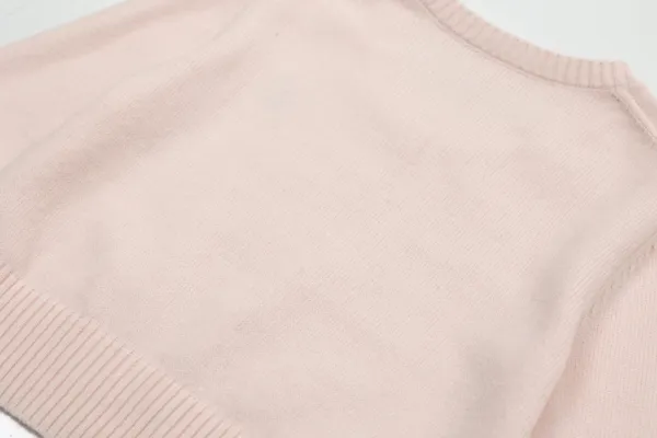 Saint Tears V-Neck Cropped Knit Sweater Black - 15