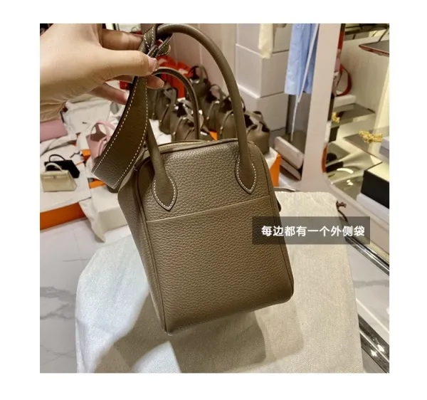 Hermès Lindy Bag Black Togo Leather Shoulder Bag - 8
