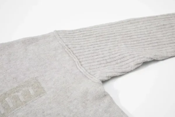 Maison Kitsuné Logo Knit Sweater Gray - 17