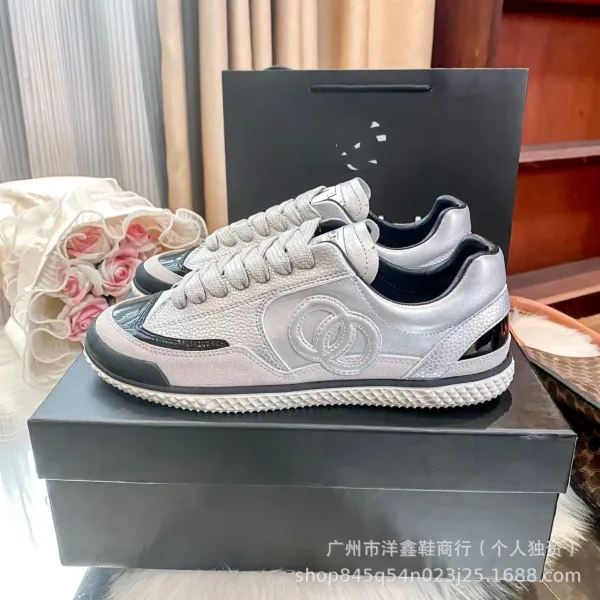 Chanel Tennis Classic White and Black Leather Sneakers - 16