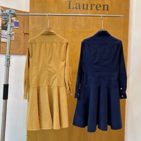 Ralph Lauren Polo Corduroy Shirt Dress Navy - 8