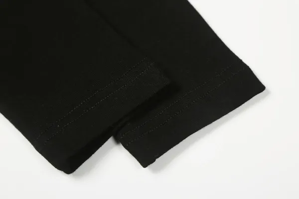 Read & Recreation Square Neck Long Sleeve Crop Top Black - 14