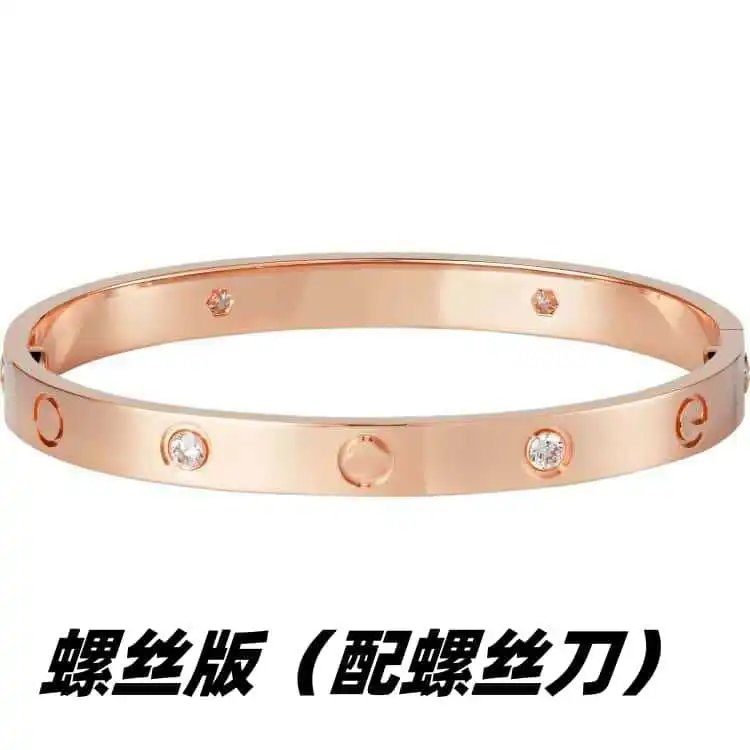 Cartier Love Bracelet Rose Gold Diamond Bangle