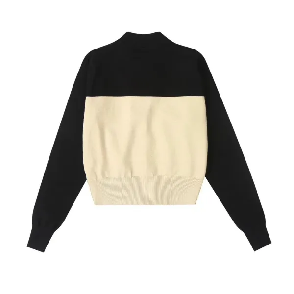 Rest & Recreation Color-Block Knit Zip-Up Jacket Navy and Light Blue - 5