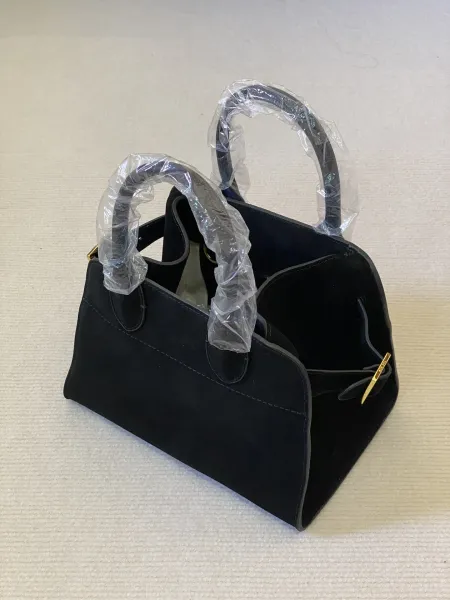 Saint Tears Suede Top-Handle Bag Black Handbag - 19