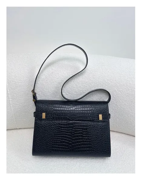Saint Laurent Kate Medium Burgundy Leather Shoulder Bag - 35