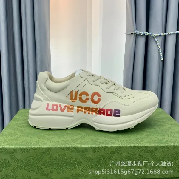 Gucci Rhyton White Chunky Sneakers - 17