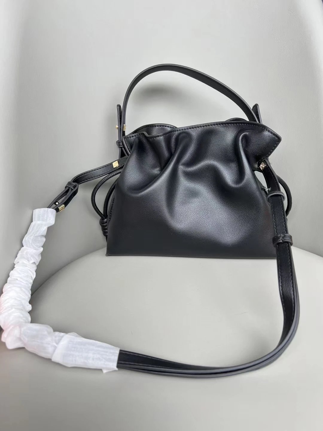 Loewe Flamenco Bucket Bag Mustard Yellow Handbags - 15