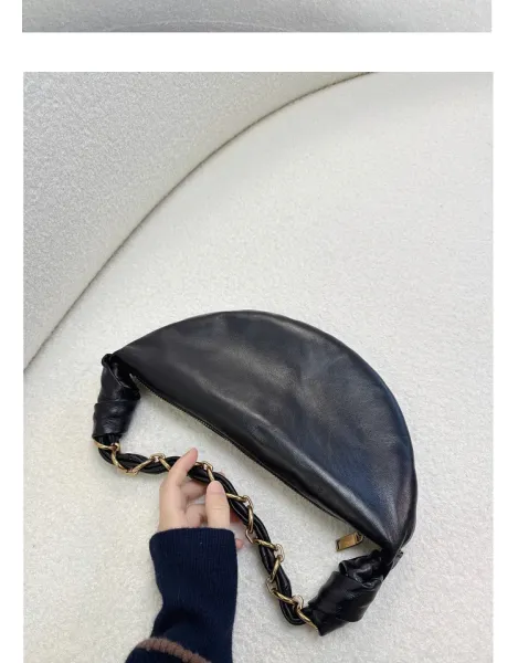 Saint Tears Knotted Chain Saddle Bag Black - 13