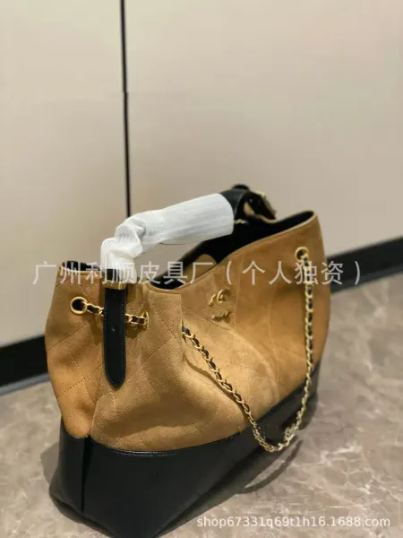 Chanel-inspired Quilted Hobo Bag in Black, Gray, Burgundy, and Beige - 9